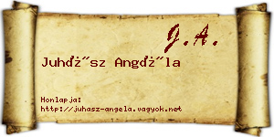Juhász Angéla névjegykártya